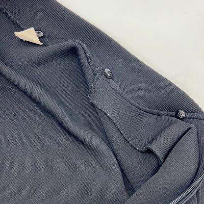 β 27-27K103 black hooded zip-up knit jacket