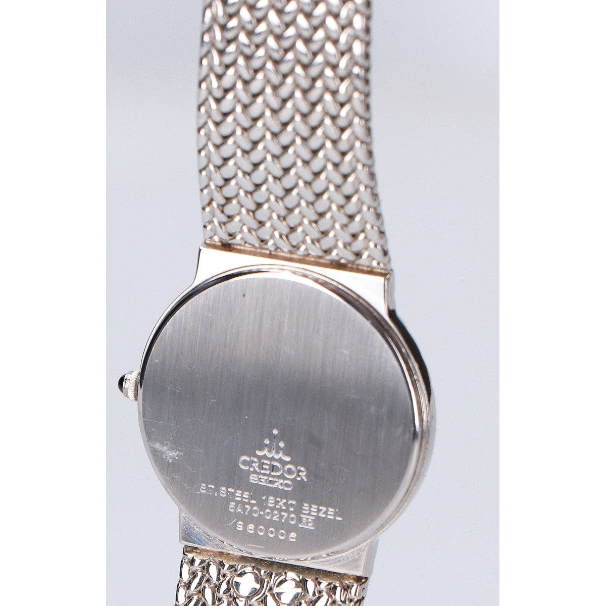 SEIKO CREDOR セイコー クレドール GSWE003 5A70 ST.STEEL 18KT BEZEL サードニクス文字盤 クオーツ 腕時計