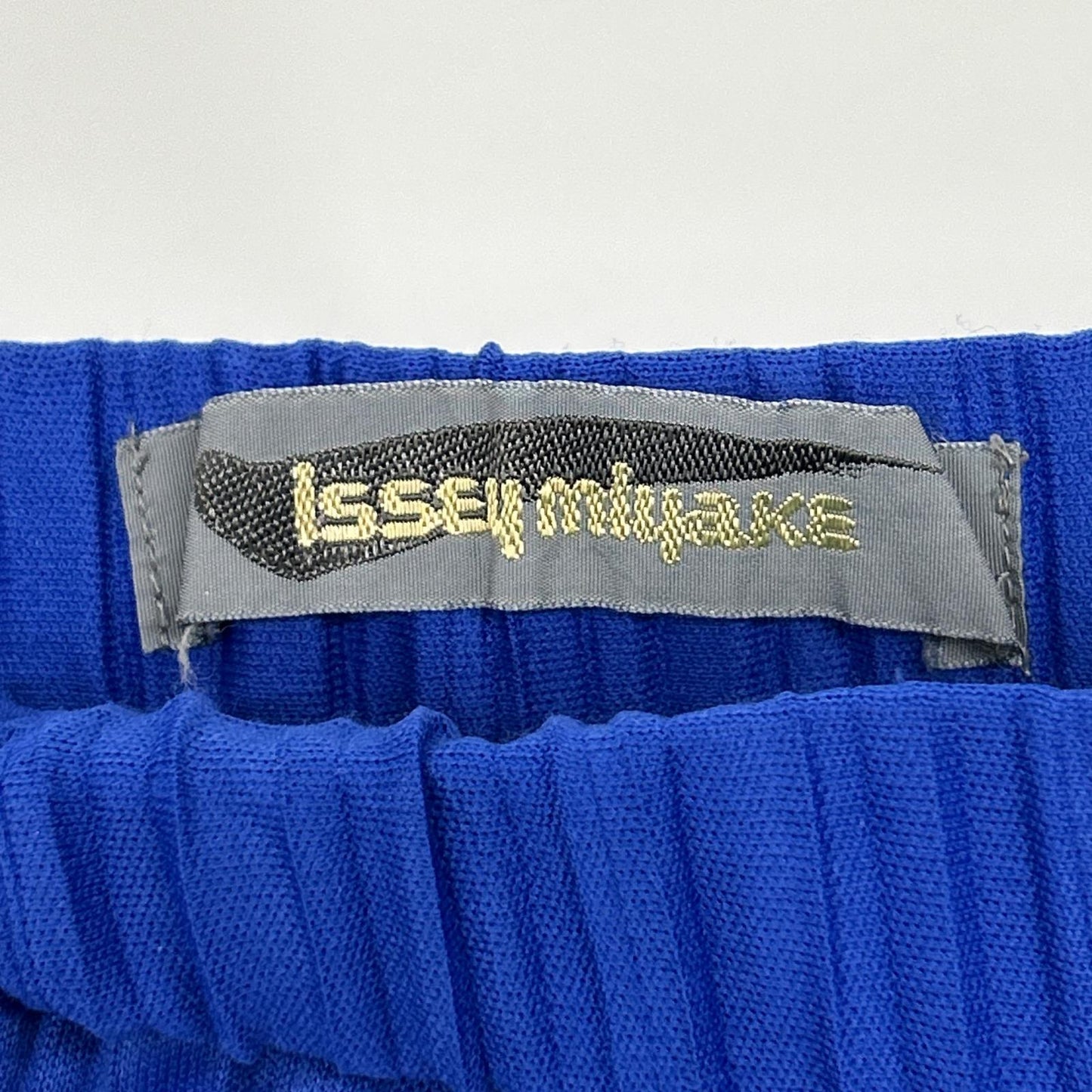 ISSEY MIYAKE イッセイミヤケ JY54259 ブルー 80s 筆タグ プリーツパンツ 変形スカート スカート
