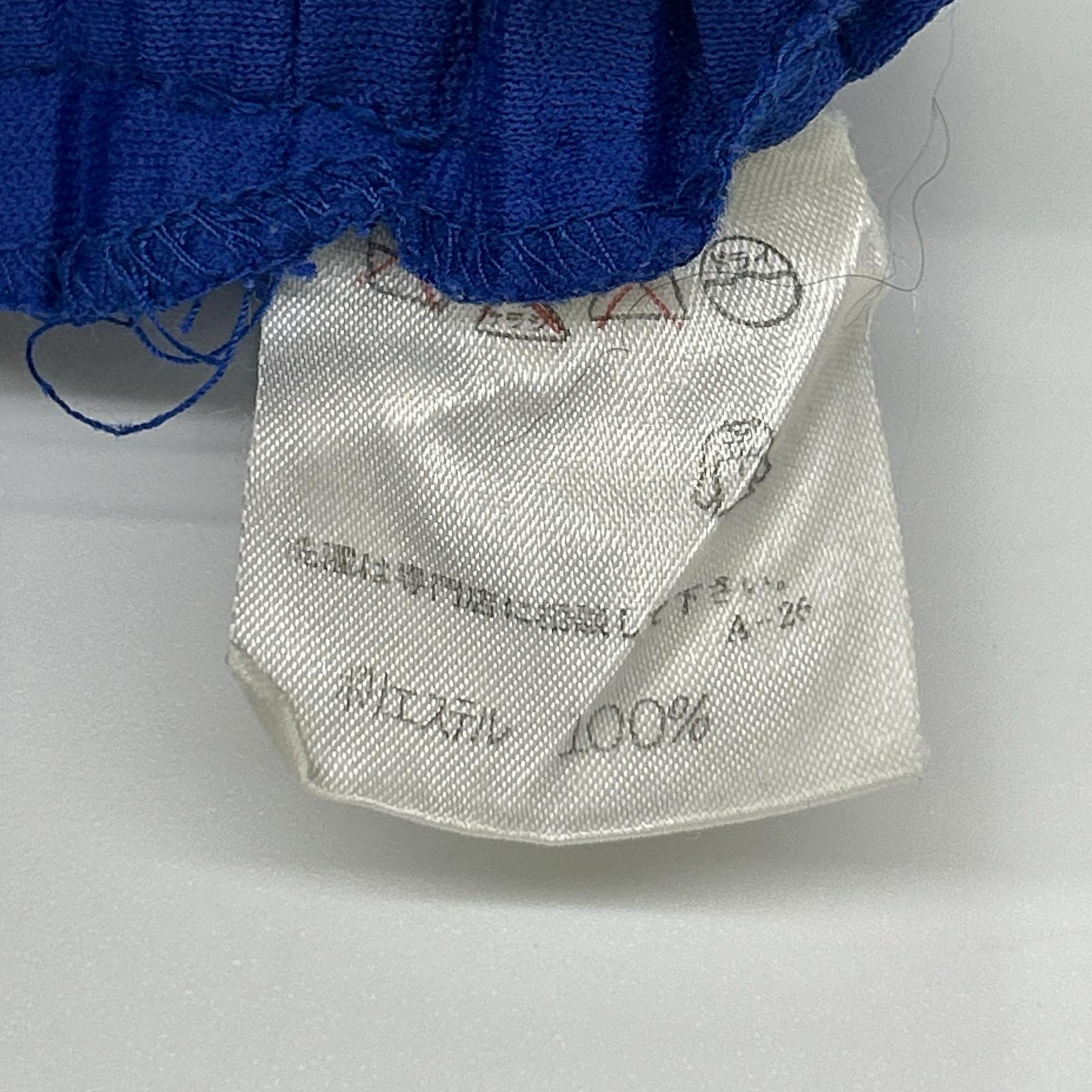 ISSEY MIYAKE イッセイミヤケ JY54259 ブルー 80s 筆タグ プリーツパンツ 変形スカート スカート