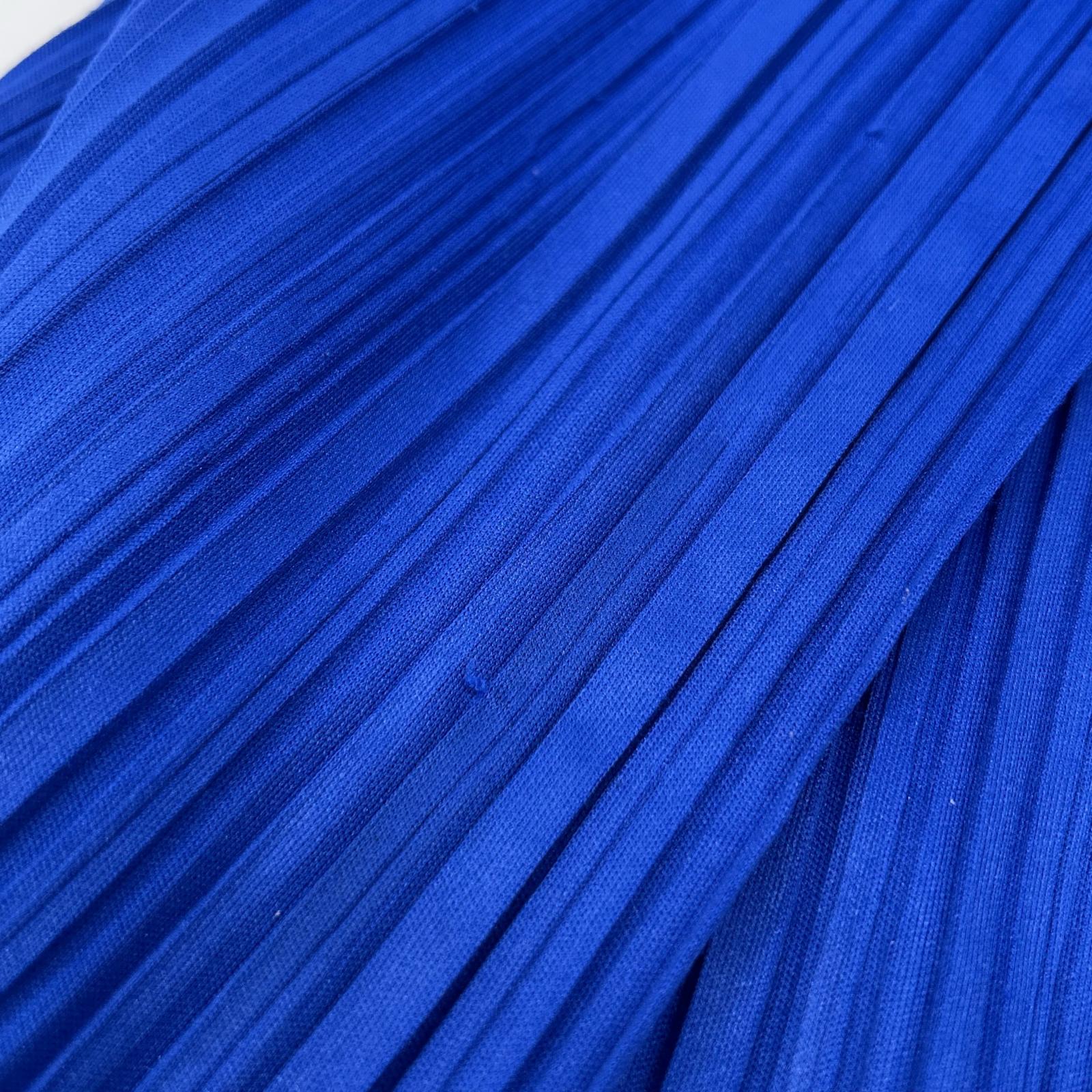 ISSEY MIYAKE イッセイミヤケ JY54259 ブルー 80s 筆タグ プリーツパンツ 変形スカート スカート