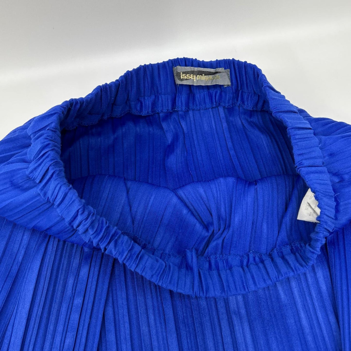 ISSEY MIYAKE イッセイミヤケ JY54259 ブルー 80s 筆タグ プリーツパンツ 変形スカート スカート