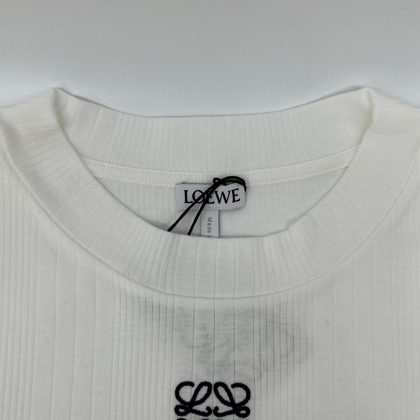 LOEWE ロエベ S540Y07XCD ホワイト アナグラム コットンTシャツ トップス