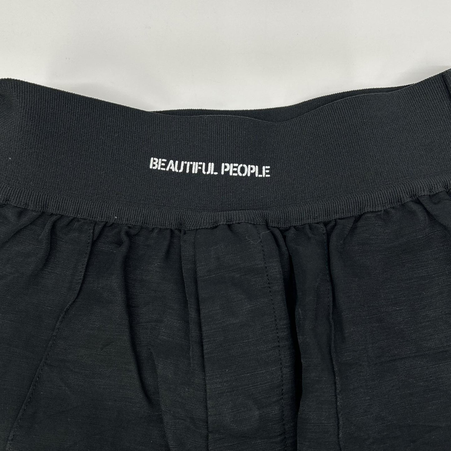 beautifulpeople ビューティフルピープル 23年 1315105026 germent dyed acetate リネンワイドパンツ ボトムス