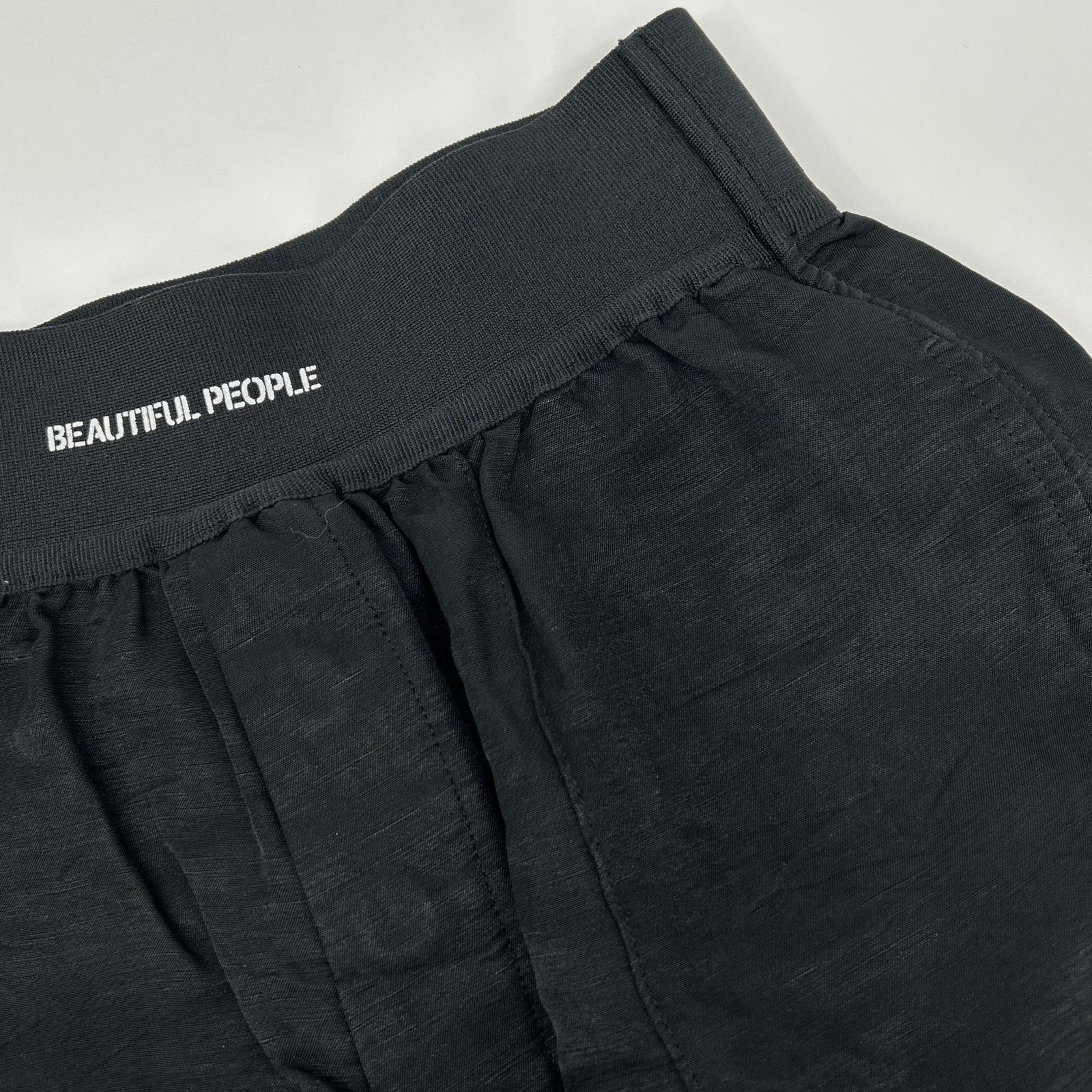 beautifulpeople ビューティフルピープル 23年 1315105026 germent dyed acetate リネンワイドパンツ ボトムス