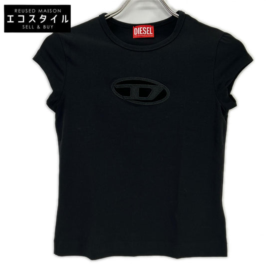 DIESEL ディーゼル ブラック T-Angie 半袖シャツ トップス