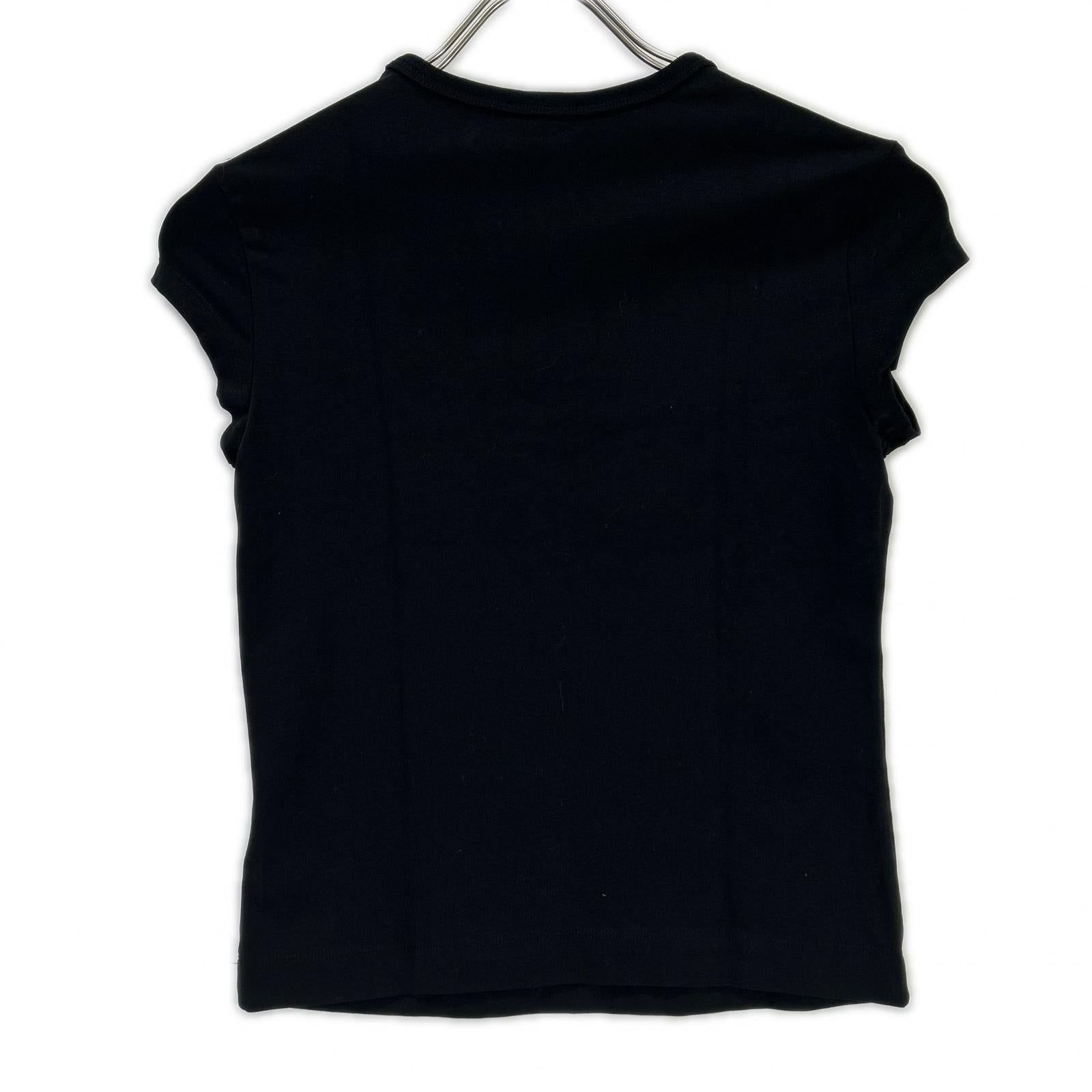 DIESEL ディーゼル ブラック T-Angie 半袖シャツ トップス