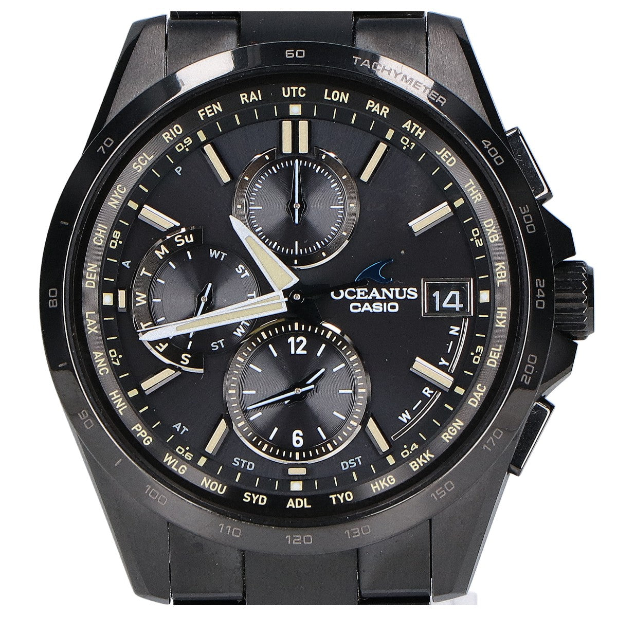 CASIO カシオ 【美品】OCW-T2600JB-1AJF Classic Line OCEANUS オシアナス マルチバンド6 タフソーラー電波 腕時計