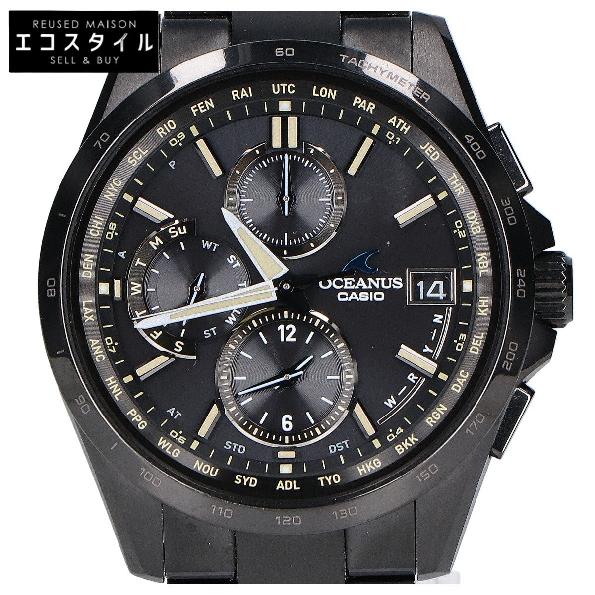 CASIO カシオ 【美品】OCW-T2600JB-1AJF Classic Line OCEANUS オシアナス マルチバンド6 タフソーラー電波 腕時計