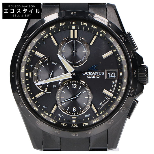 CASIO カシオ 【美品】OCW-T2600JB-1AJF Classic Line OCEANUS オシアナス マルチバンド6 タフソーラー電波 腕時計