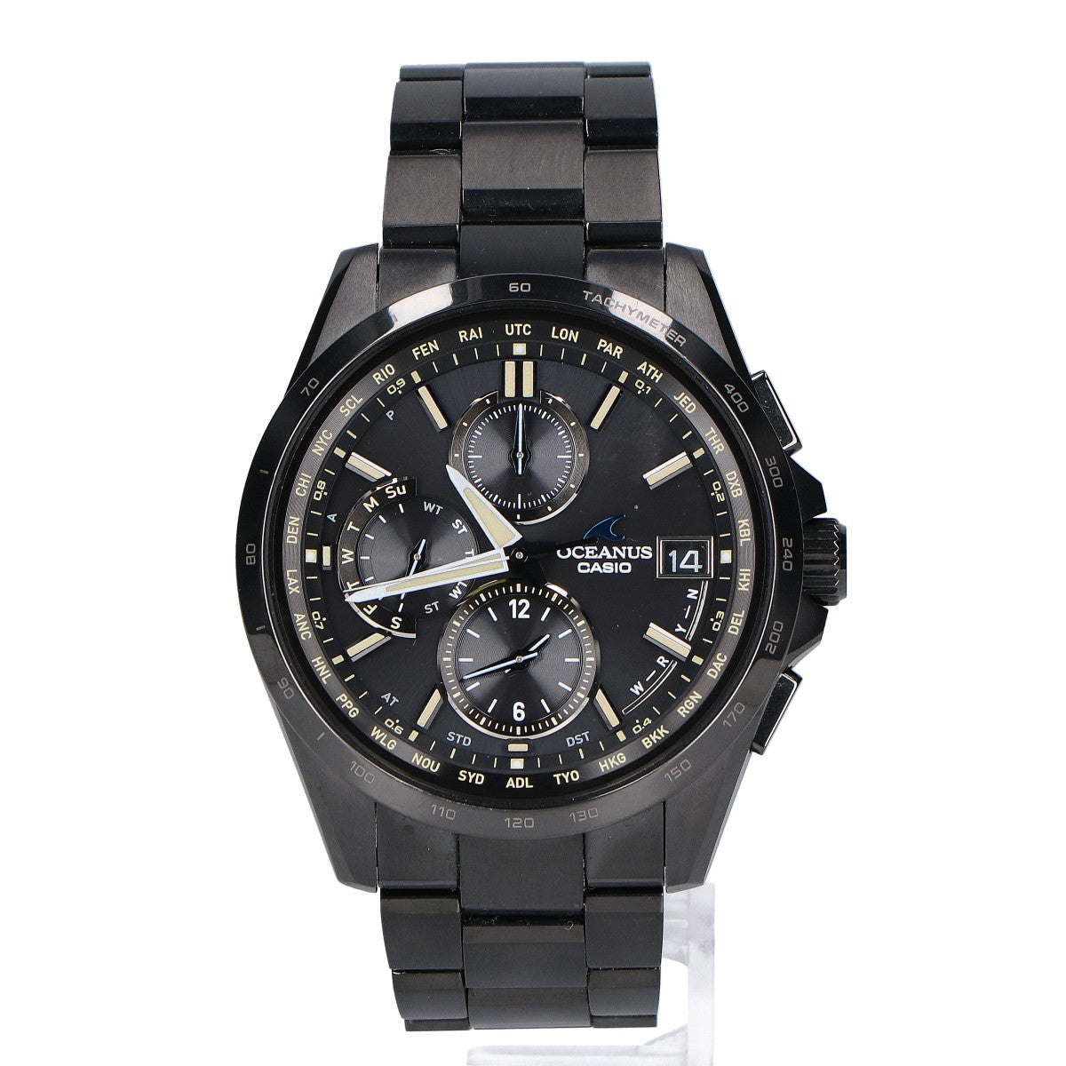 CASIO カシオ 【美品】OCW-T2600JB-1AJF Classic Line OCEANUS オシアナス マルチバンド6 タフソーラー電波 腕時計