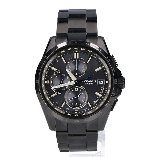 CASIO カシオ 【美品】OCW-T2600JB-1AJF Classic Line OCEANUS オシアナス マルチバンド6 タフソーラー電波 腕時計