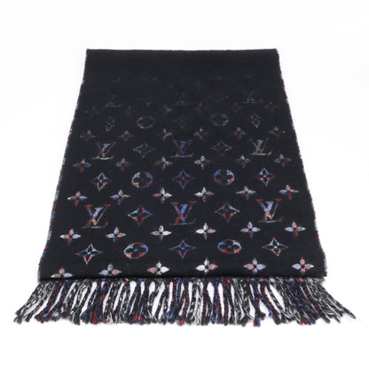 LOUIS VUITTON Louis Vuitton M71346 Écharpe Monogram Gradient Tartan Cashmere Scarf