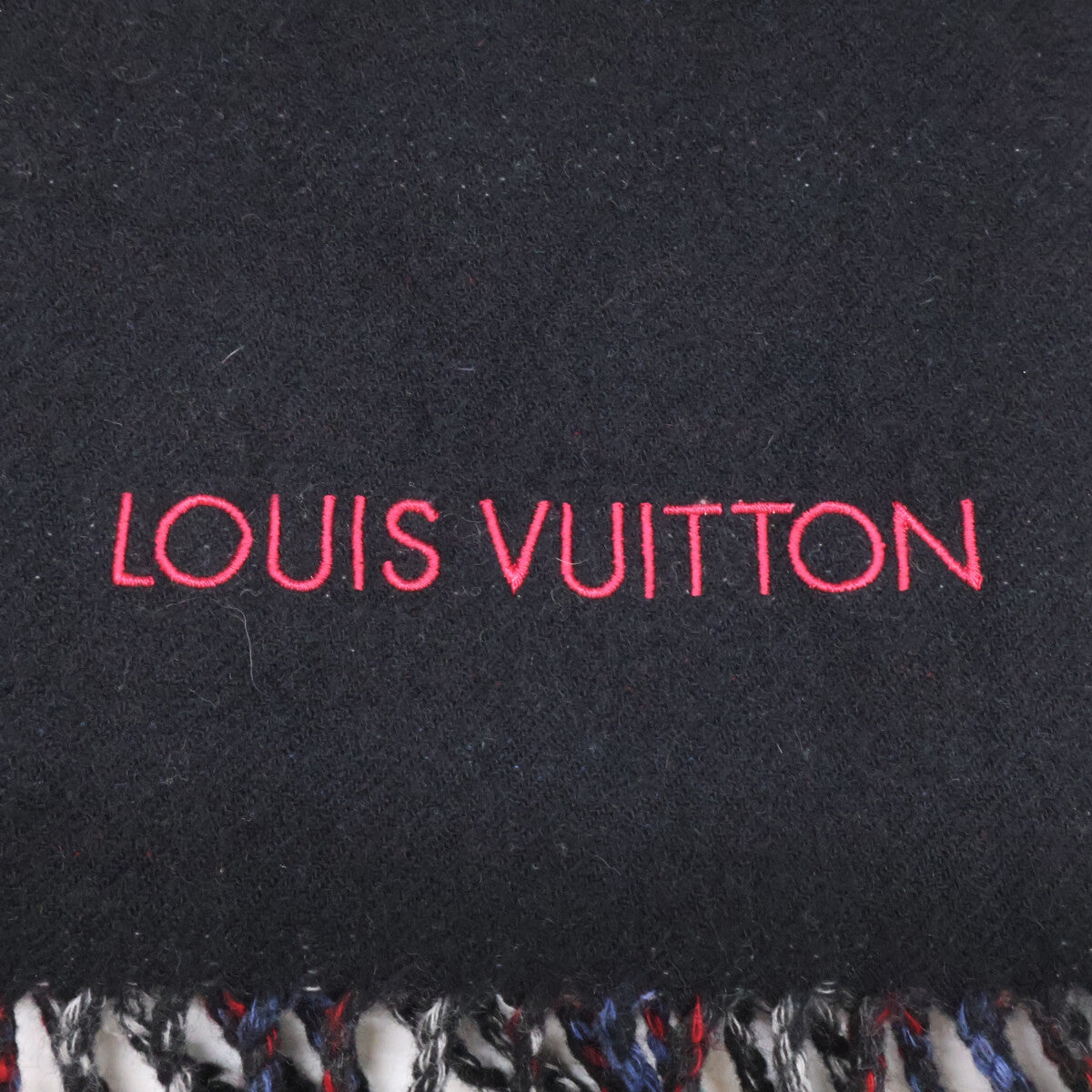 LOUIS VUITTON Louis Vuitton M71346 Écharpe Monogram Gradient Tartan Cashmere Scarf
