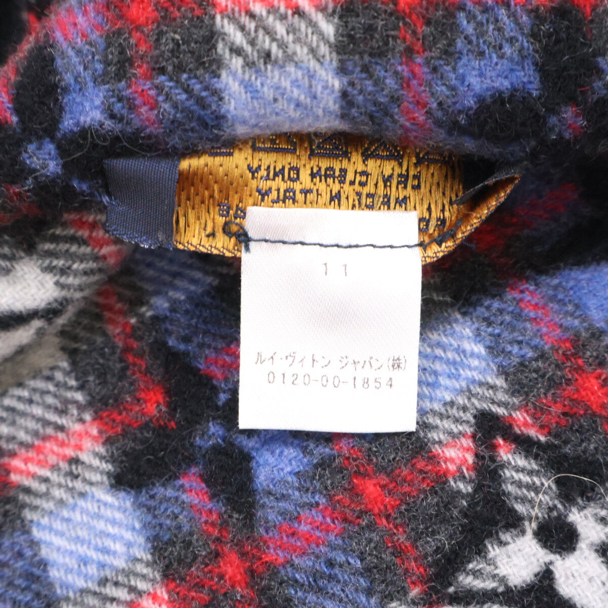 LOUIS VUITTON Louis Vuitton M71346 Écharpe Monogram Gradient Tartan Cashmere Scarf