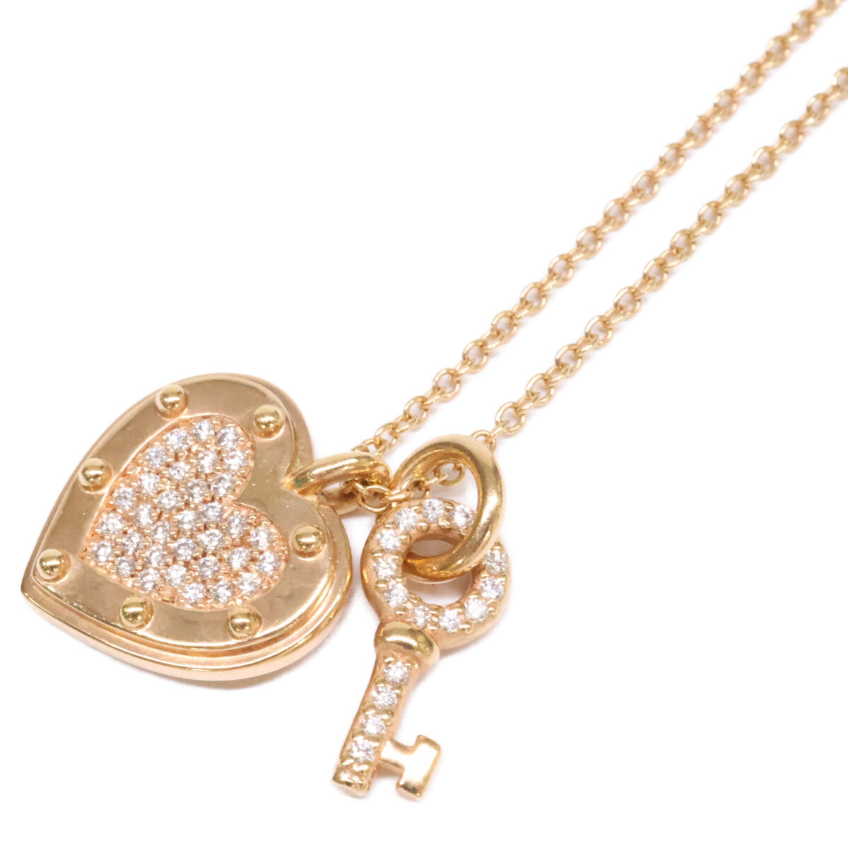 TIFFANY&Co. ティファニー 750 リターントゥラブ ハートタグキー ダイヤモンド ネックレス