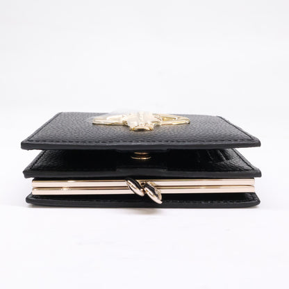 VivienneWestwood ヴィヴィアンウエストウッド 【新品同様】オーブ がま口 レザー 二つ折り財布 二つ折り財布（小銭入れあり）