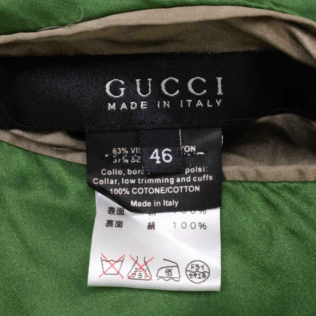 GUCCI グッチ 国内正規 110494 Z6070 2003年 トムフォード期 花・蝶・鳥 刺繍 スカジャン リバーシブル スーベニアジャケット ジャケット