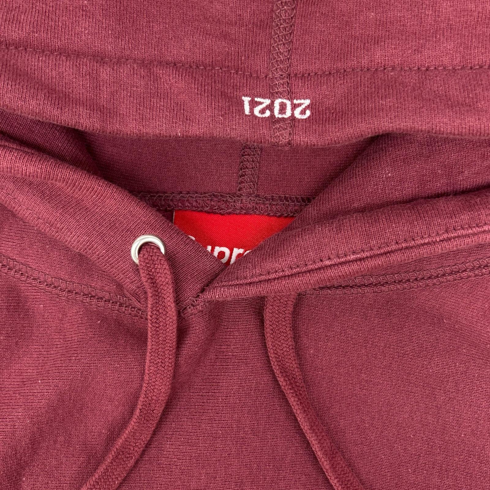 Supreme シュプリーム 21FW ボルドー Box Logo Hooded Sweatshirt Plum パーカー トップス