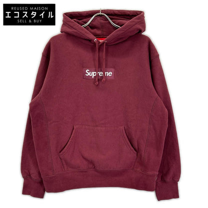 Supreme 21FW Bordeaux Box Logo Hooded Sweatshirt Plum hoodie