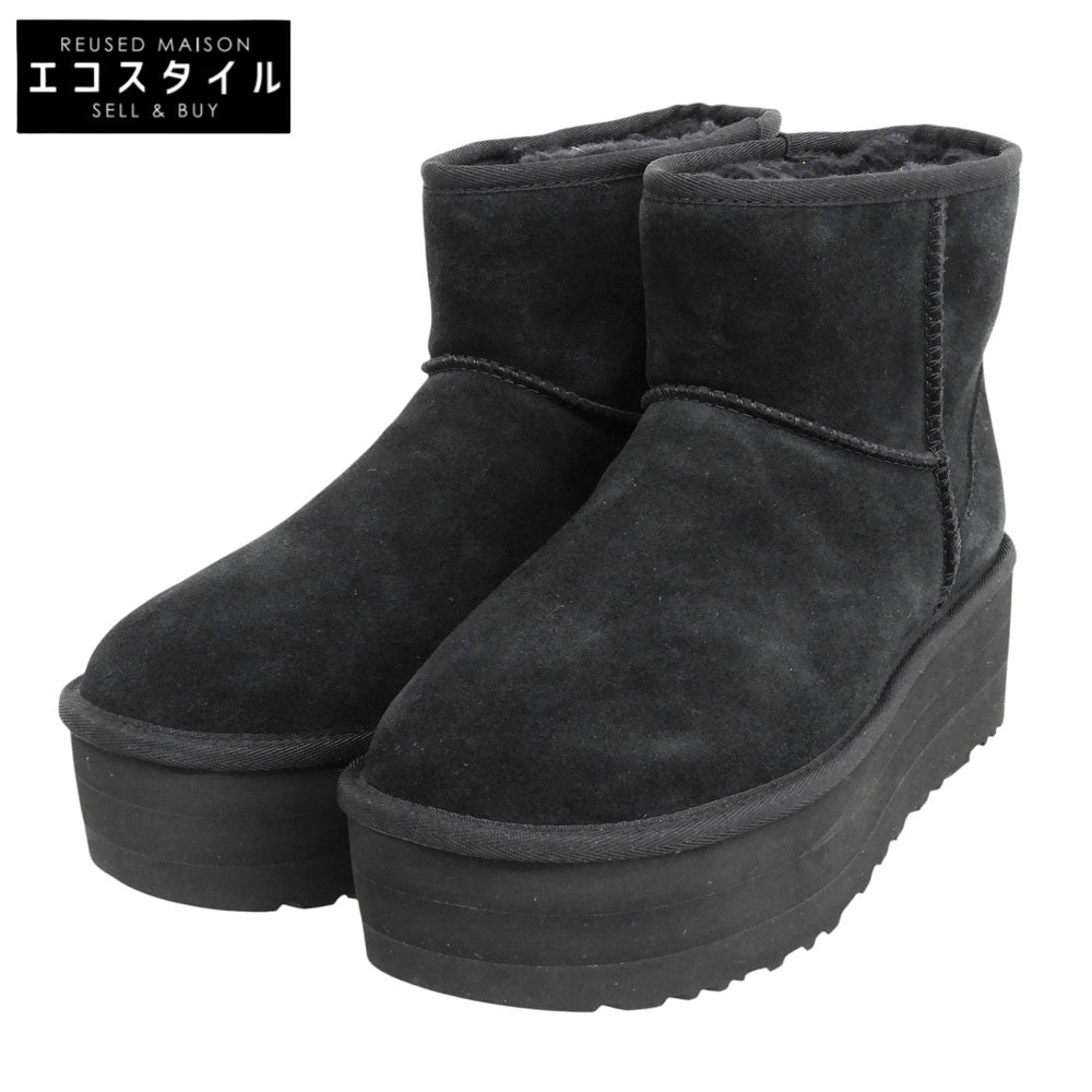 UGG アグ 美品 クラシックミニプラットフォームブーツ シューズ メンズ ブラック 26cm 1134991 シューズ