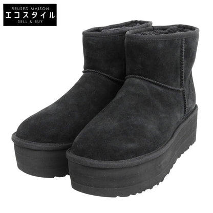 UGG アグ 美品 クラシックミニプラットフォームブーツ シューズ メンズ ブラック 26cm 1134991 シューズ