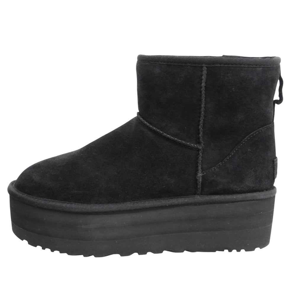 UGG アグ 美品 クラシックミニプラットフォームブーツ シューズ メンズ ブラック 26cm 1134991 シューズ