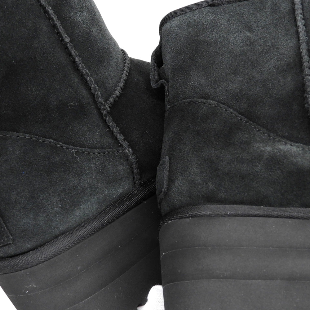 UGG アグ 美品 クラシックミニプラットフォームブーツ シューズ メンズ ブラック 26cm 1134991 シューズ