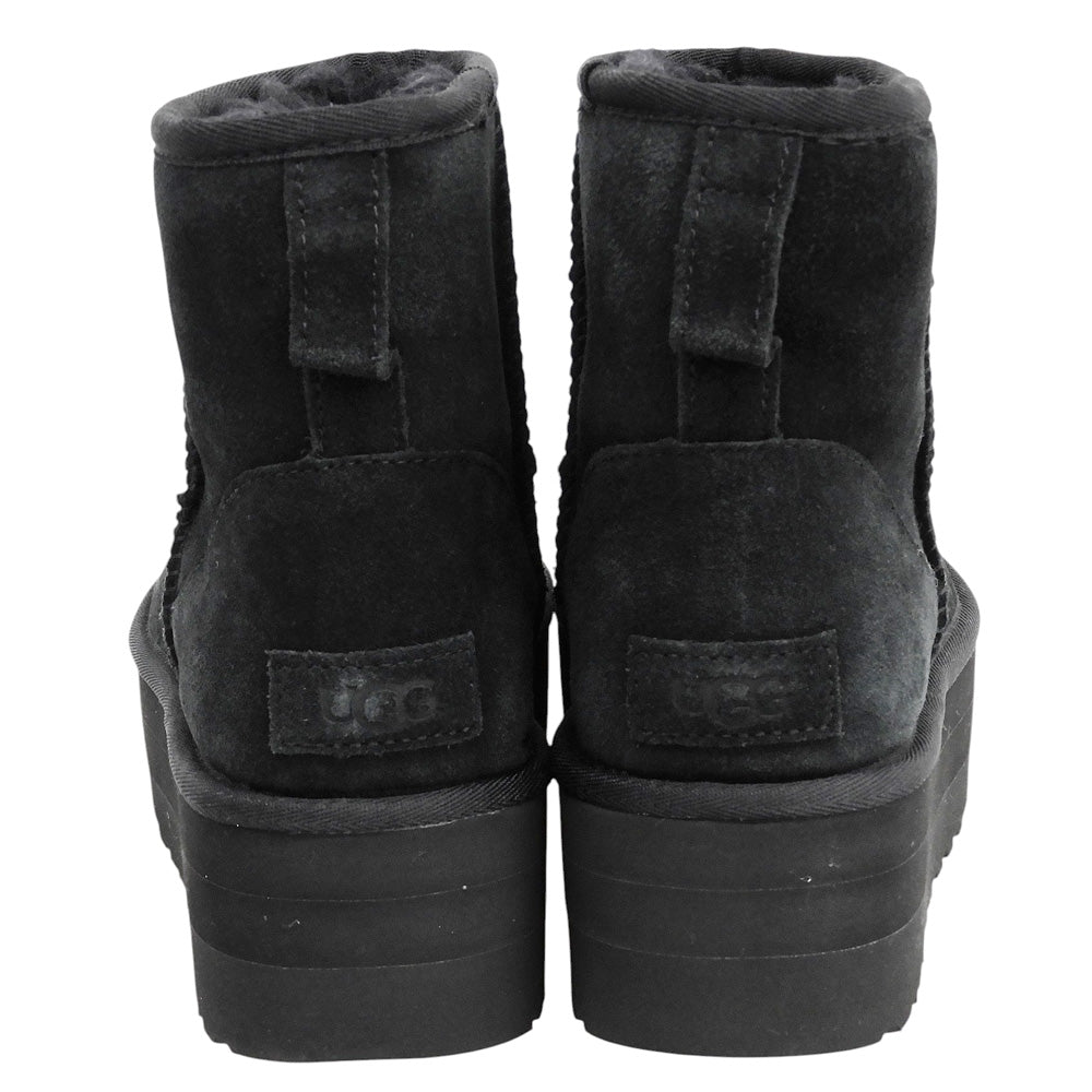 UGG アグ 美品 クラシックミニプラットフォームブーツ シューズ メンズ ブラック 26cm 1134991 シューズ