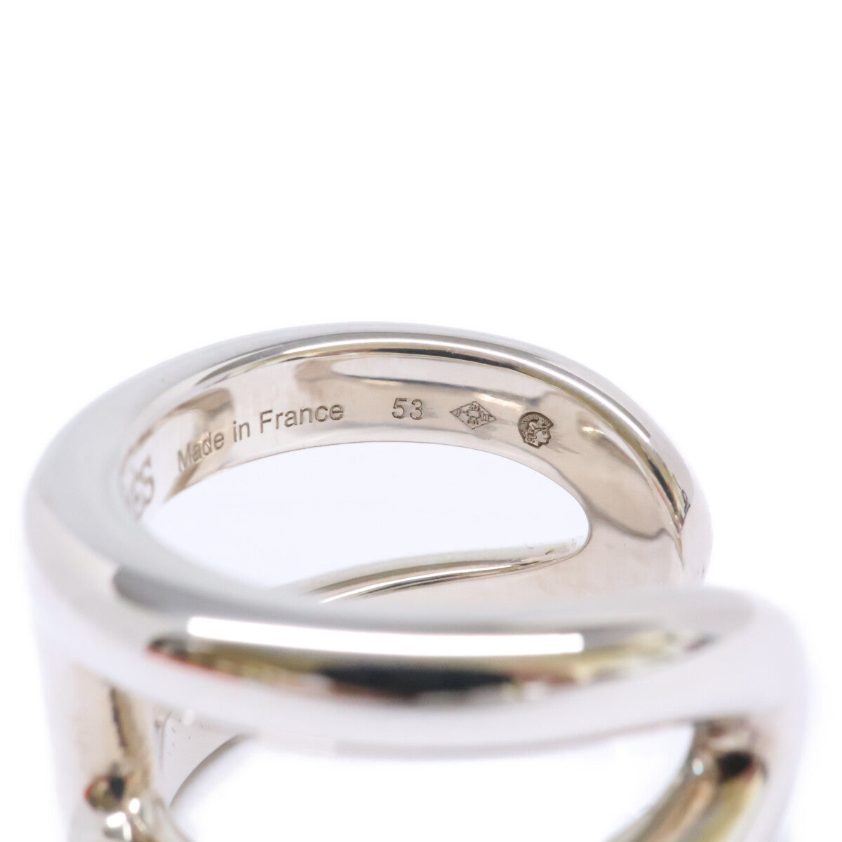 HERMES エルメス 美品 Ag925 オスモズPM リング 指輪