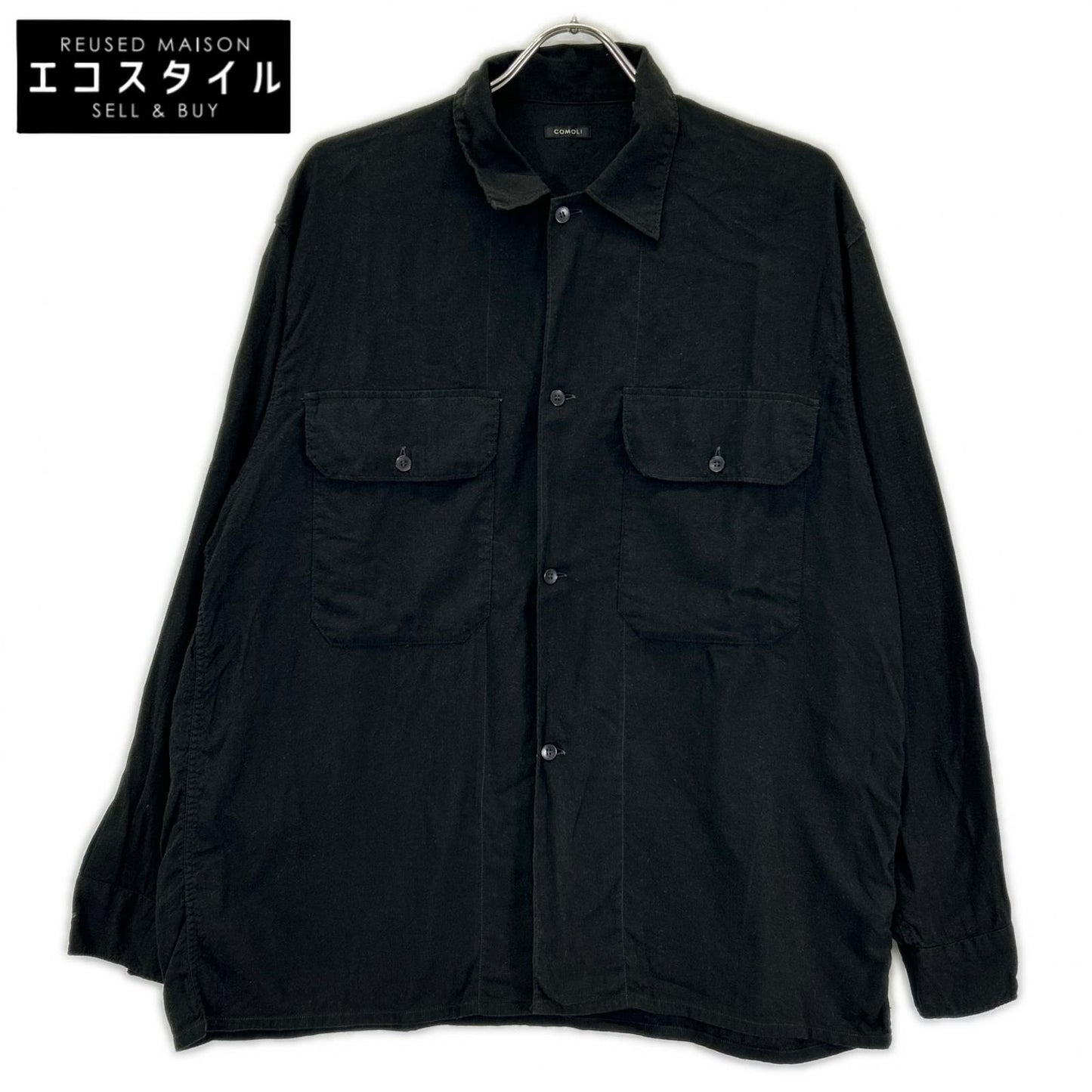 COMOLI コモリ V01-02016 空紡オックス CPOシャツ トップス