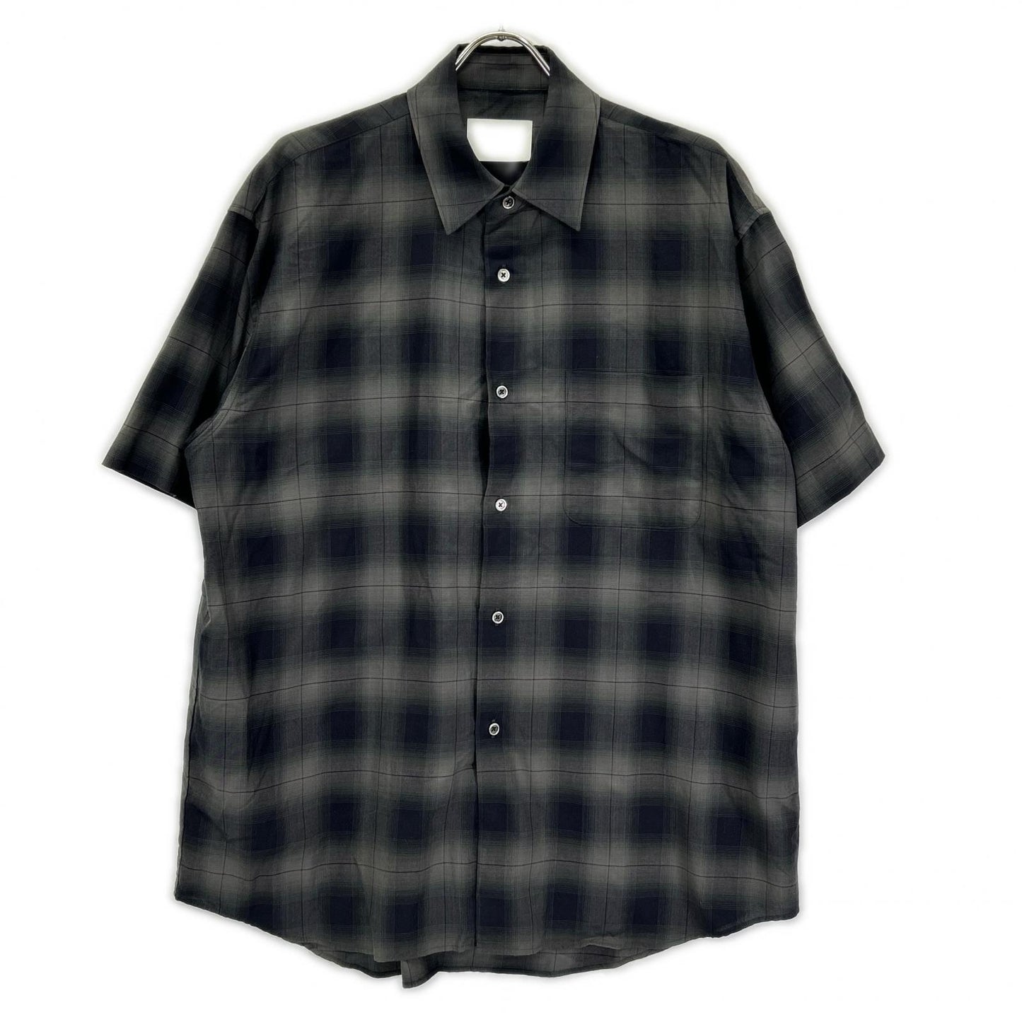 ssstein/stein シュタイン ST.548-3 OMBRE CHECK OVERSIZED SS SHIRT オンブレチェック 半袖シャツ トップス