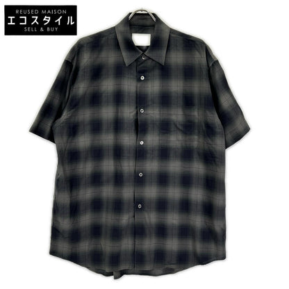 ssstein/stein シュタイン ST.548-3 OMBRE CHECK OVERSIZED SS SHIRT オンブレチェック 半袖シャツ トップス