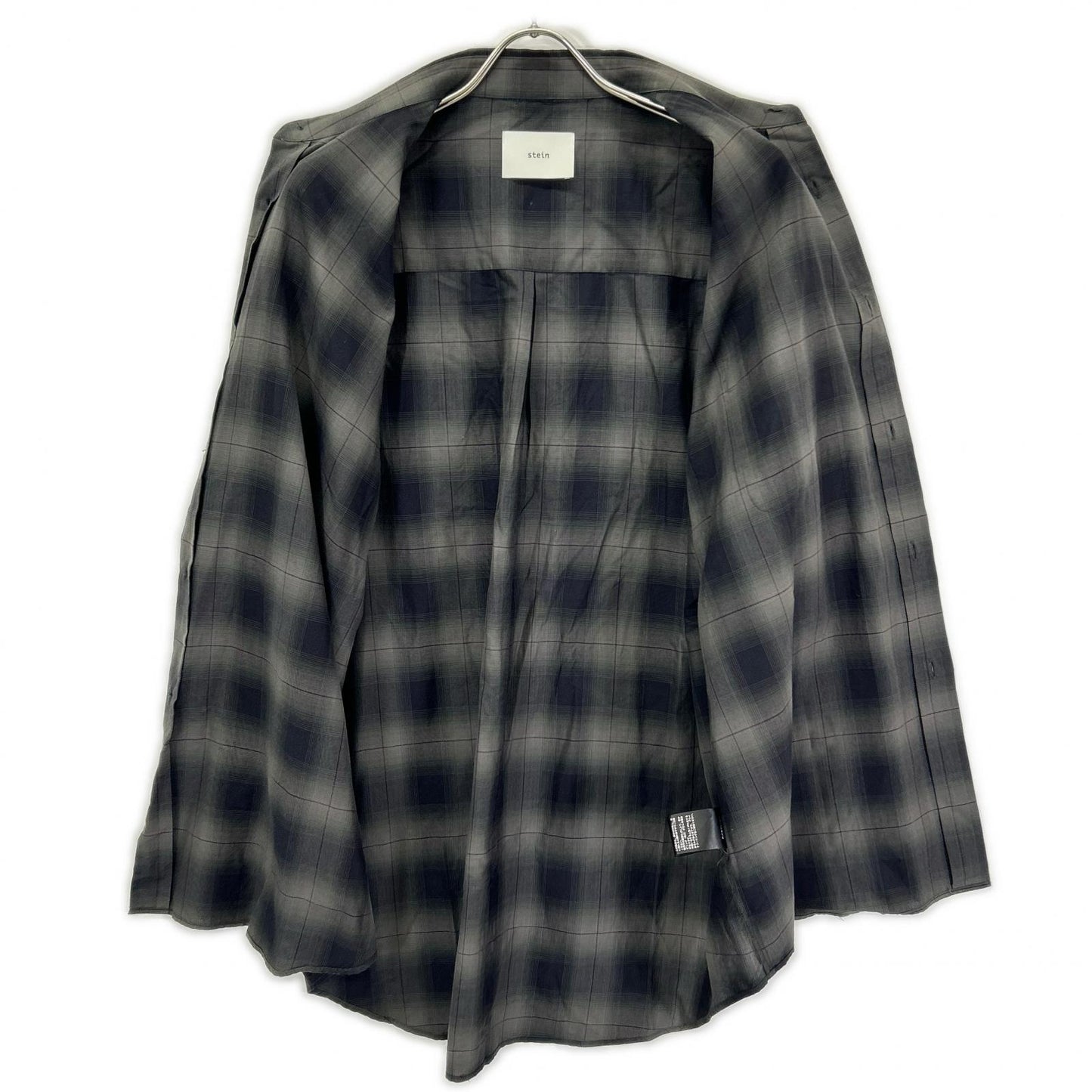 ssstein/stein シュタイン ST.548-3 OMBRE CHECK OVERSIZED SS SHIRT オンブレチェック 半袖シャツ トップス