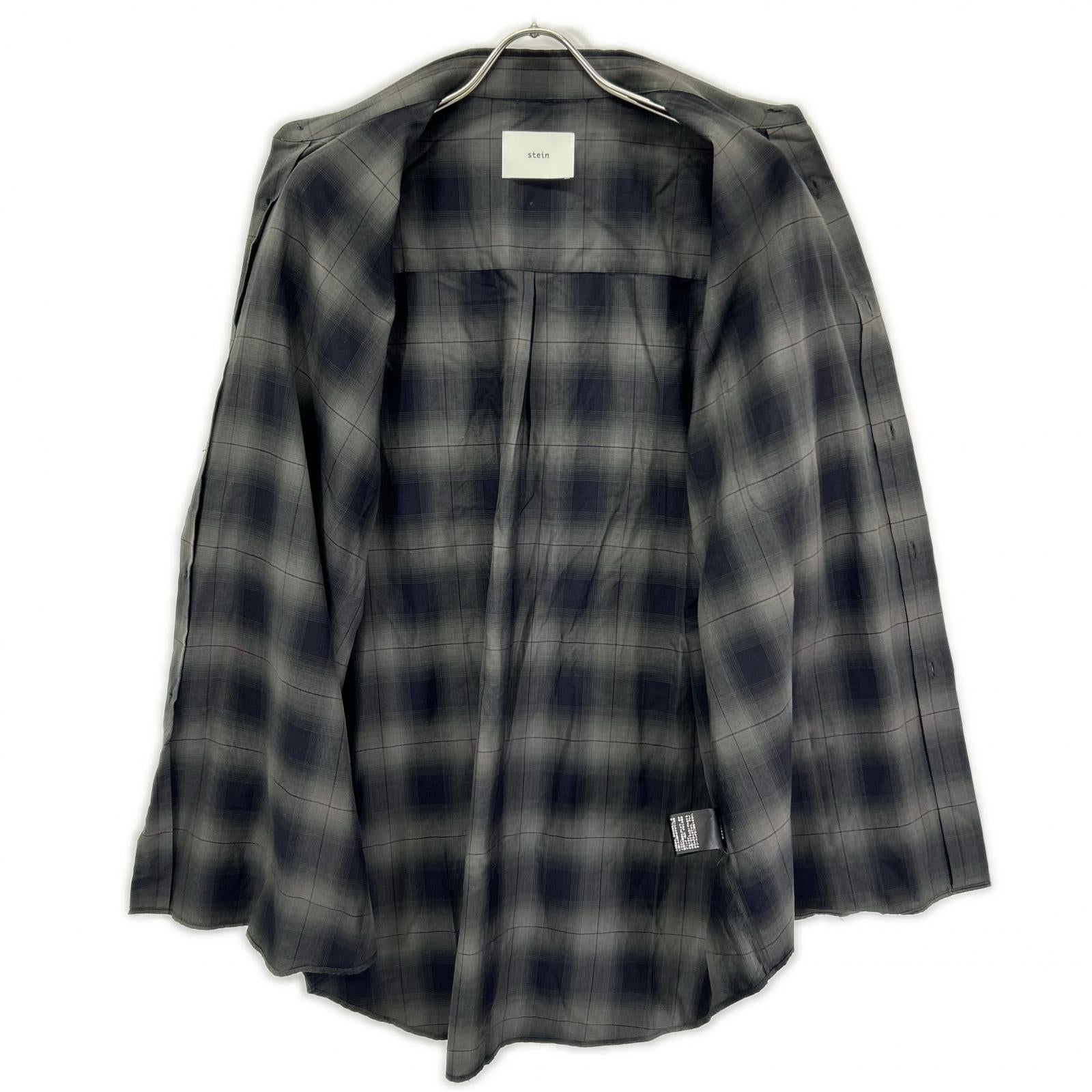ssstein/stein シュタイン ST.548-3 OMBRE CHECK OVERSIZED SS SHIRT オンブレチェック 半袖シャツ トップス