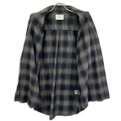 ssstein/stein シュタイン ST.548-3 OMBRE CHECK OVERSIZED SS SHIRT オンブレチェック 半袖シャツ トップス