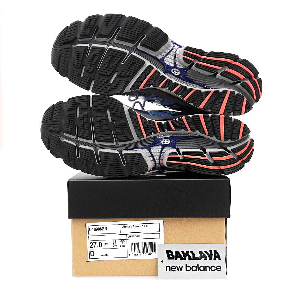 NEW BALANCE ニューバランス 新品同様 Abzorb 1890 スニーカー シューズ メンズ ブルー 27cm U18908BN シューズ