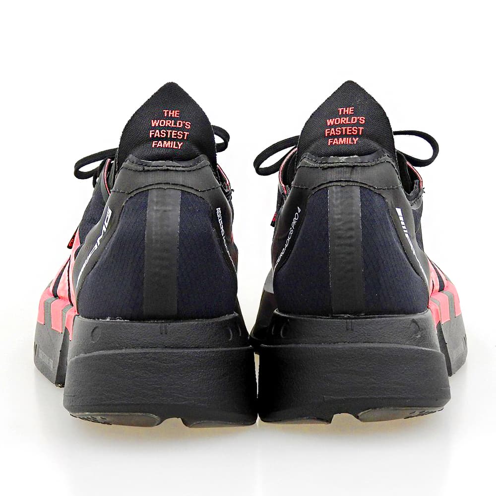 adidas アディダス 新品同様 アディゼロ アディオス プロ 4 AMG ADIZERO ADIOS PRO スニーカー メンズ 黒×赤 27cm KH8840 シューズ