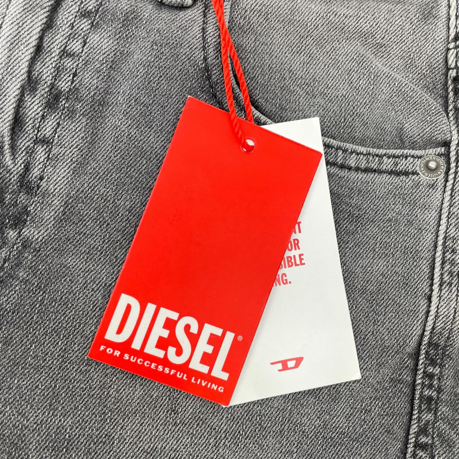 DIESEL ディーゼル 2004 PANTALONI グレー ストレッチ スリム テーパード ジーンズ ボトムス