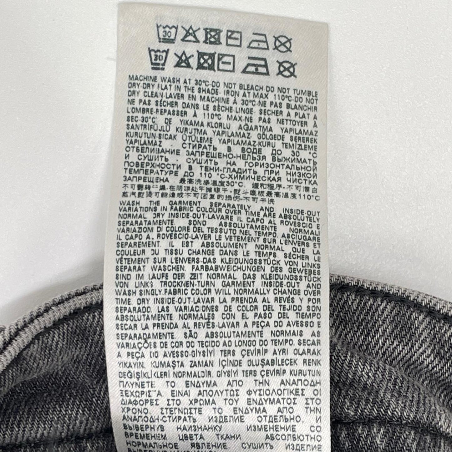 DIESEL ディーゼル 2004 PANTALONI グレー ストレッチ スリム テーパード ジーンズ ボトムス