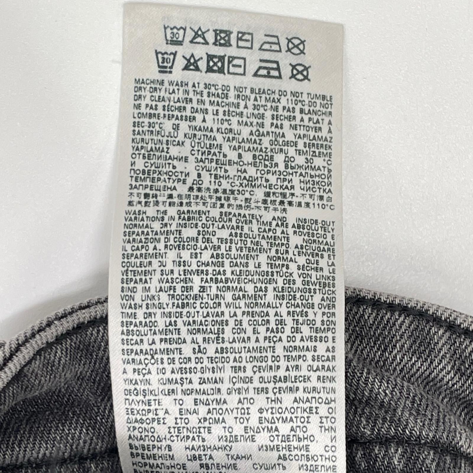 DIESEL ディーゼル 2004 PANTALONI グレー ストレッチ スリム テーパード ジーンズ ボトムス