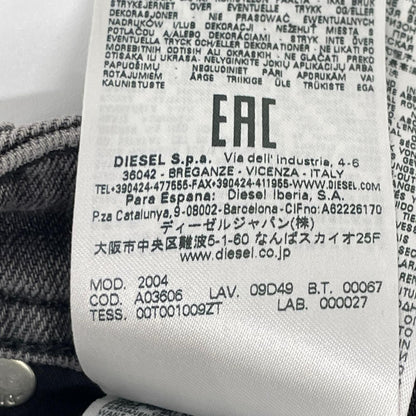 DIESEL ディーゼル 2004 PANTALONI グレー ストレッチ スリム テーパード ジーンズ ボトムス