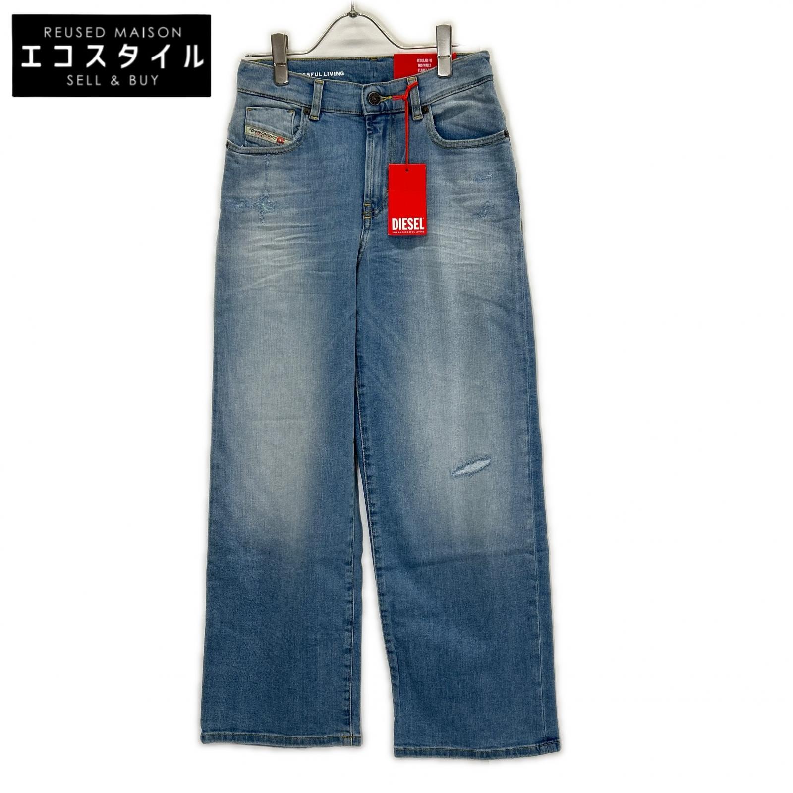 DIESEL ディーゼル 2000-J PANTALONI ブルー ダメージ ジーンズ ボトムス