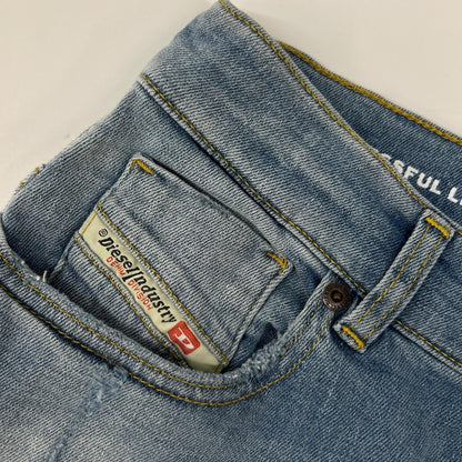 DIESEL ディーゼル 2000-J PANTALONI ブルー ダメージ ジーンズ ボトムス