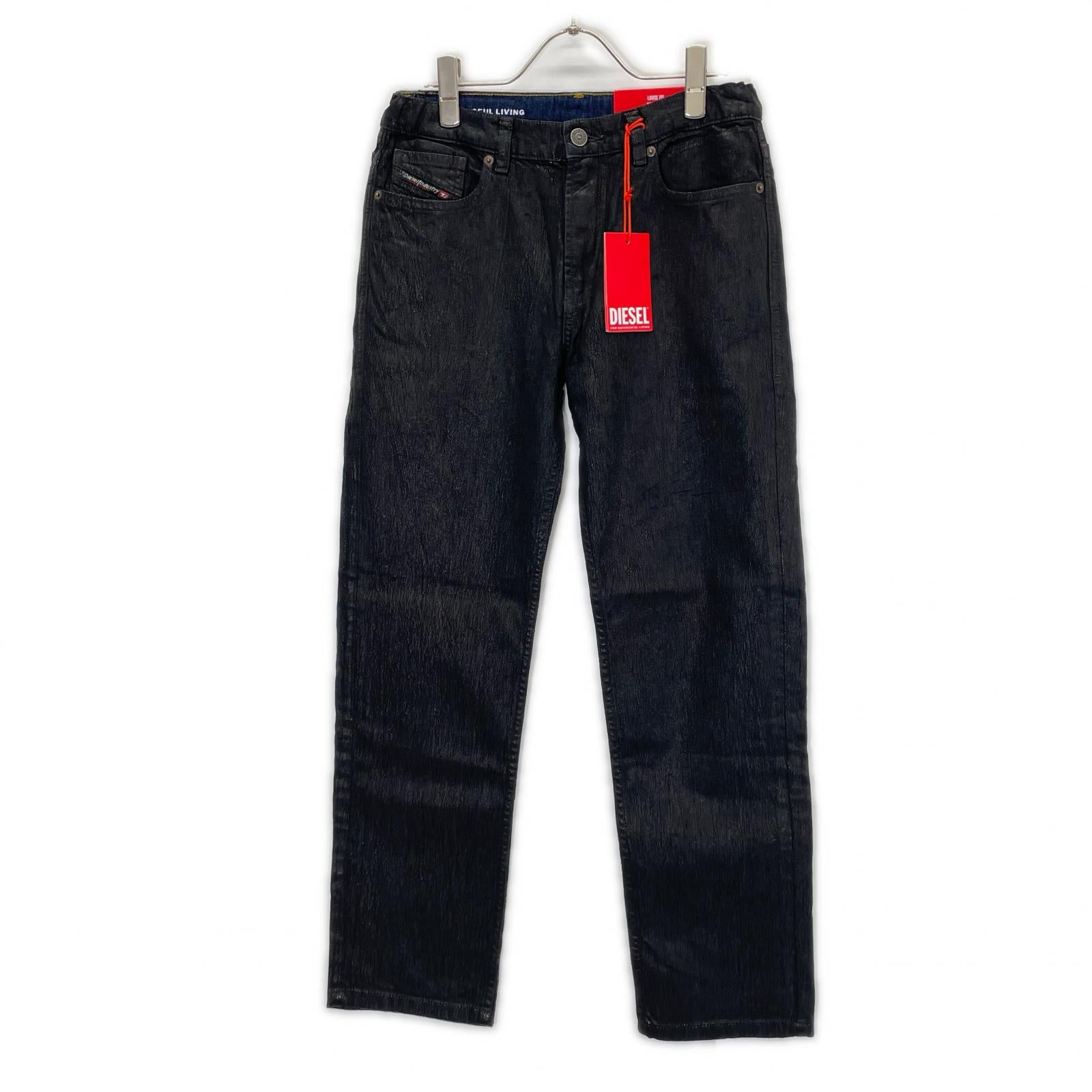 DIESEL ディーゼル J00808 KXBNA ブラック コーティング加工デニム ボトムス