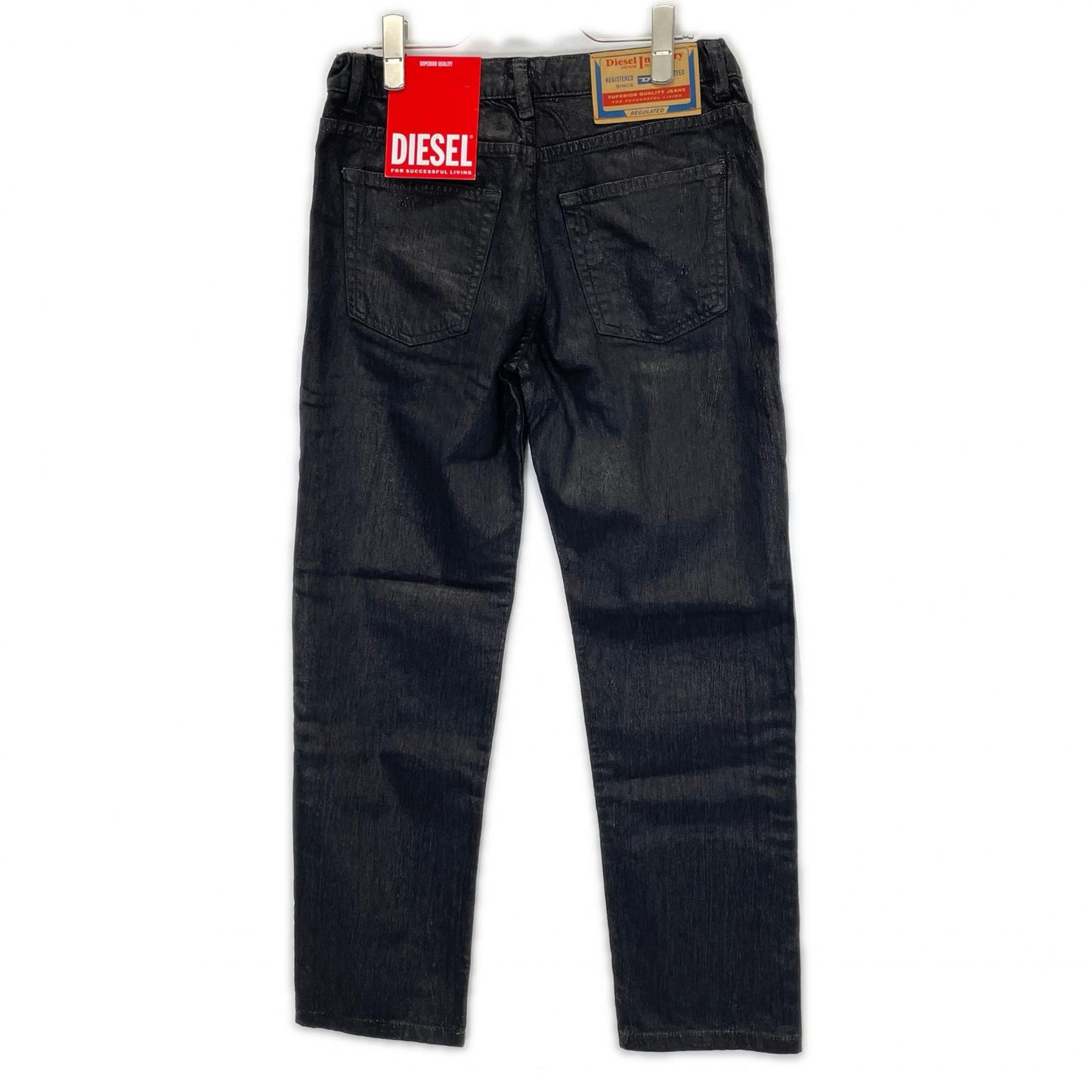 DIESEL ディーゼル J00808 KXBNA ブラック コーティング加工デニム ボトムス