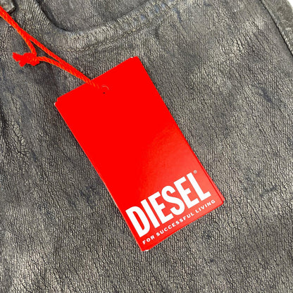 DIESEL ディーゼル J00808 KXBNA ブラック コーティング加工デニム ボトムス