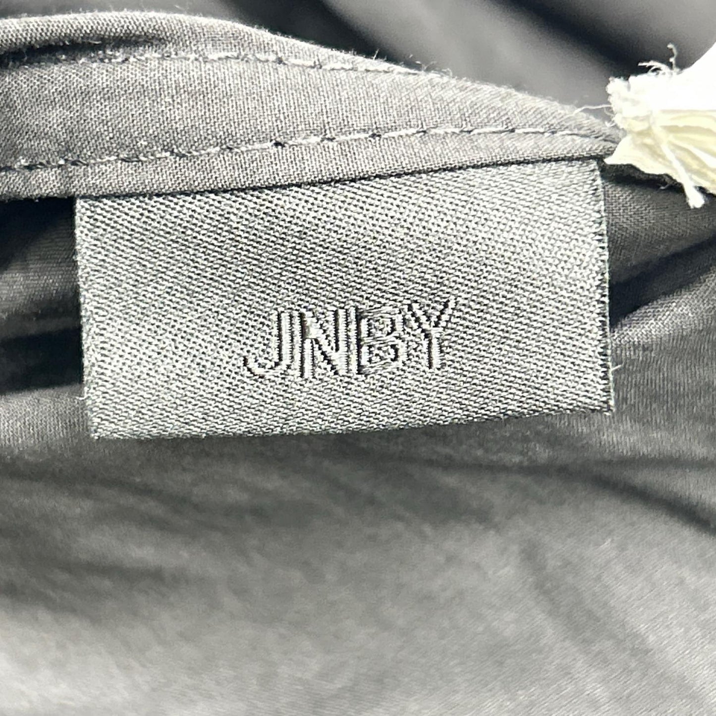 jnby ジェイエヌビーワイ 15179071 ブラック コットン ハーフボタン ショートスリーブシャツワンピース ワンピース
