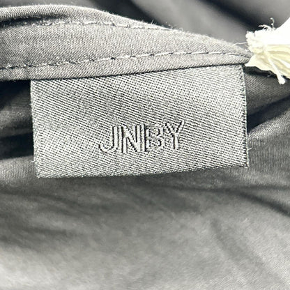 jnby ジェイエヌビーワイ 15179071 ブラック コットン ハーフボタン ショートスリーブシャツワンピース ワンピース