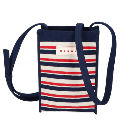 MARNI マルニ 【美品】ボーダー ジャガード クロスボディ ミニ ショルダーバッグ